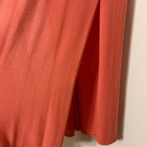 LuLaRoe Vibrant Coral Maxi Dress - Picture 4 of 5